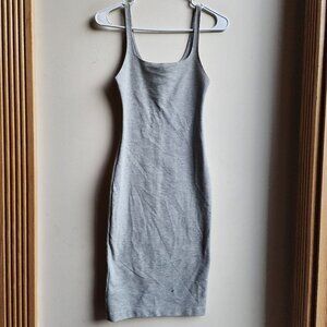 Zara Trafaluc Gray Bodycon Midi Dress Size Small